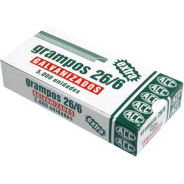 Imagem de Grampo para Grampeador 26/6 Cobreado 5000 Unidades 1 - ACC