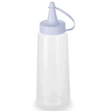 Imagem de Bisnaga Plástica Flexível 250ml para Molhos Maionese Caldas Cremes Tam