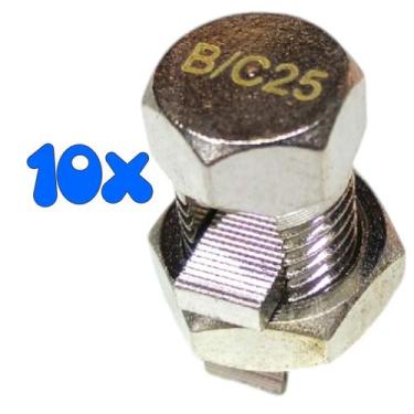 Imagem de Kit 10 Split Bolt Conector Parafuso Fendido 25mm para Emenda Cabos - 3