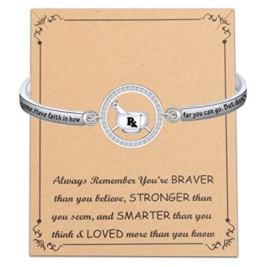 Imagem de BNQL Colar de presente de farmacêutico, presente, farmácia, técnico, joias, farmacêutico, presentes de formatura, Large, Aço inoxidável, Sem Pedra Preciosa