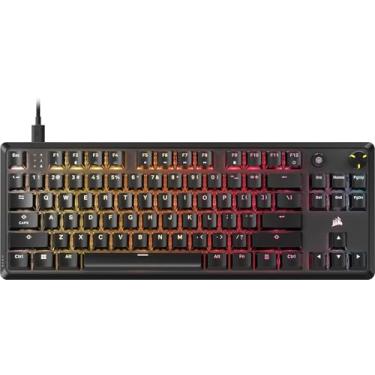 Imagem de Corsair Teclado mecânico para jogos K70 Core TKL RGB Tenkeyless – Interruptores MLX Red v2-Linear pré-lubrificados – Redução de ruído de camada dupla – Teclas ABS Double Shot – QWERTY NA – Preto