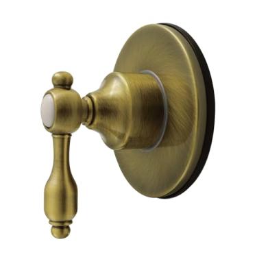 Imagem de Kingston Brass Válvula de desvio de seis vias KS4033TAL Tudor de manípulo único com kit de acabamento, latão antigo