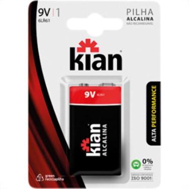 Imagem de Pilha Alcalina Kian Bateria 9V