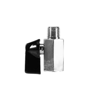 Imagem de Mini válvula esférica de latão BSP macho de 1/4 pol. × Válvula de rosca fêmea BSP com cabo de alavanca para controle de água, ar e óleo