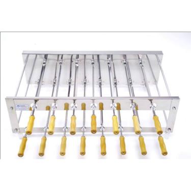 Imagem de Churrasqueira Rotativa Cerpo 15 Espetos Dupla Inox