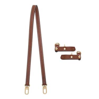 Imagem de LOUKAYCCI Mini bolsas alça de ombro de couro para Longchamp Mini Bag Nude Taupe Kit de alças (60 cm - conhaque)