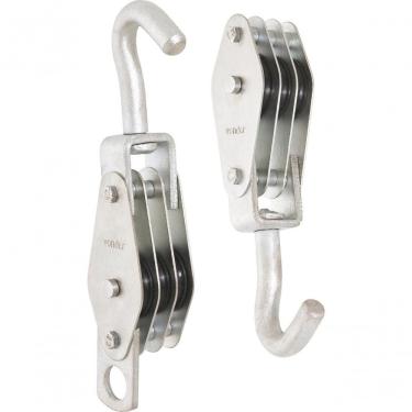 Imagem de Moitão Cadernal 1200Kg 3 Roldanas 80X16Mm C/ 2 Peças Vonder