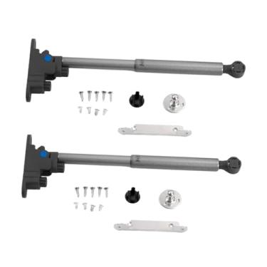 Imagem de IEUDNS 2x Suporte hidráulico para porta de armário, suporte de elevação de armário, mola a gás, substituição prática, de gás, hidráulico Tatami, Cinza