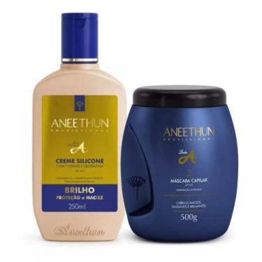 Imagem de Kit Aneethun Linha A Creme de Silicone 250ml + Máscara Linha A 500g