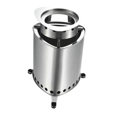 Imagem de YIJU Forno a lenha para acampamento interno, forno portátil para cozinha ao ar livre, equipamento para fogueira, fogão a lenha para churrasco no quintal