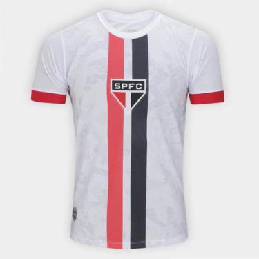 Imagem de Camiseta São Paulo RetrôMania Classic Masculina, Branco, Cinza, GG