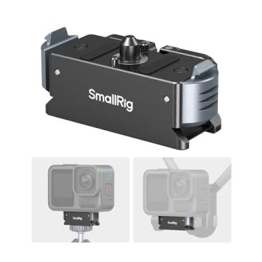 Imagem de SmallRig Suporte magnético de liberação rápida para GoPro Hero 13, adaptador de alumínio com interface de 1/10.2 cm-20 parafusos e garras duplas, base compatível com suportes de pescoço, bastões de