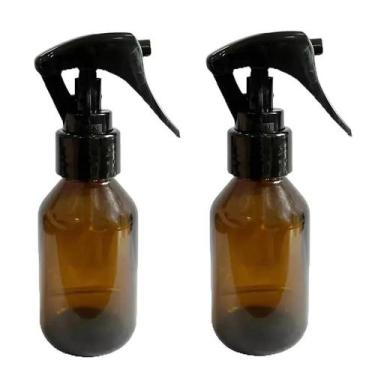 Imagem de Frasco Vidro Âmbar Spray 60Ml Pulverizador Gatilho 20 - Rplabor