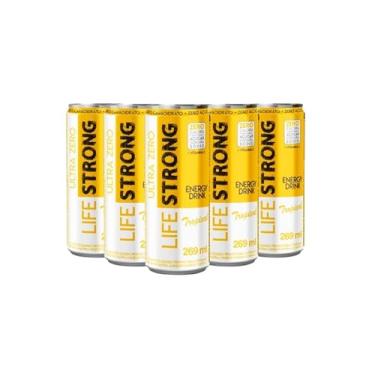 Imagem de Life Strong Energético Ultra Zero Tropical, 269ml, Kit com 6 Unidades
