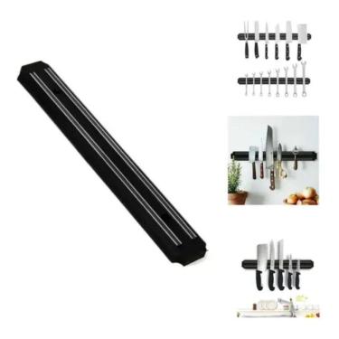 Imagem de Barra magnética imã suporte facas ferramentas cozinha 50cm