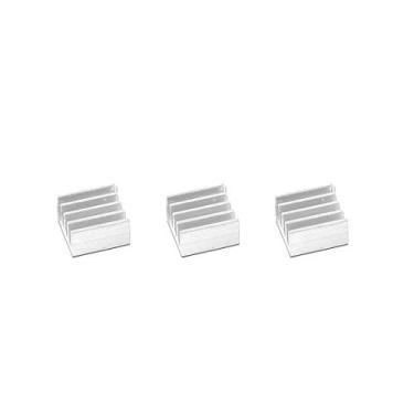 Imagem de MakerSpot dissipador de calor de alumínio para Raspberry Pi, Heat Sink for Pi0 - Silver- 3 pack