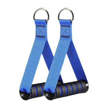 Imagem de rockible 2 peças de alças de exercício, acessórios de academia, cabos para máquinas, alças em forma de anel D para pilates