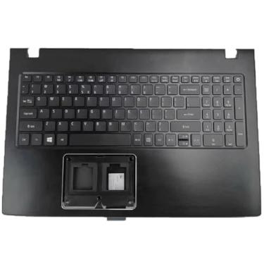 Imagem de Apoio para as mãos e teclado para notebook para ACER para Aspire E5-575G E5-576 E5-576G E5-523 TMP259 TMTX50 N16Q2 Inglês EUA Preto Novo