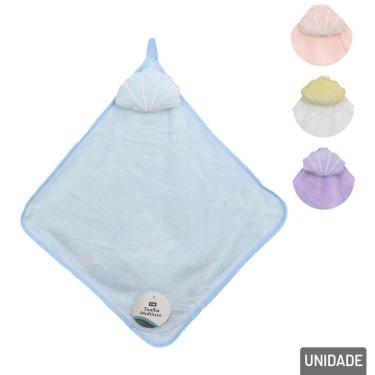 Imagem de Toalha de Poliéster Infantil 30x30cm Naninha Color - Tudo em Caixa