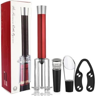 Imagem de Conjunto de abertura de vinho Wino on the Go, abridor de garrafa de vinho com bomba de pressão de ar, saca-rolhas fácil de remover cortiça, abridor de vinho saca-rolhas abridor de vinho presentes para