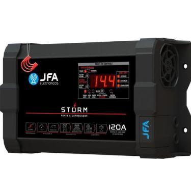 Imagem de Fonte JFA Storm Plus 120A Bivolt Carregadora de Bateria De Trio Paredã