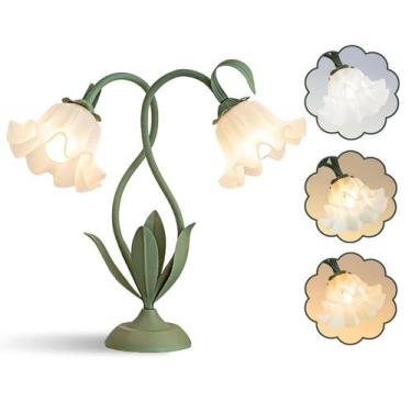 Imagem de Lâmpada FVTLED Vintage Flower, 3 cores, verde