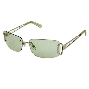 Imagem de Ruilogod Óculos de sol feminino verde claro vazado braços de metal esculpido com estojo (id: e23 0ec 865 d21 8d8