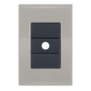 Imagem de Placa 1 Saída De Fio 4X2 - Tramontina Liz Fendi / Grafite