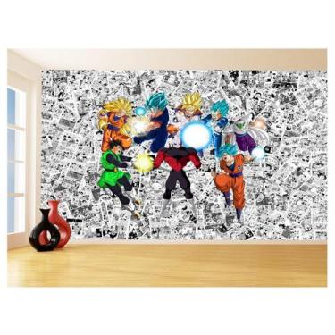 Imagem de Papel De Parede Dragon Ball Goku Vegeta Anime 3,5M Dbz150 - Você Decor