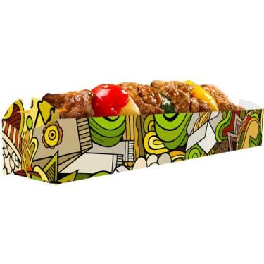 Imagem de Embalagem Caixinha para Espetinho 200un Verde - Pdv Print
