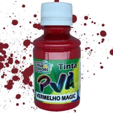 Imagem de Tinta Pva Fosca 100ml True Colors - Cores Quentes, VERMELHO MAGIC - 72