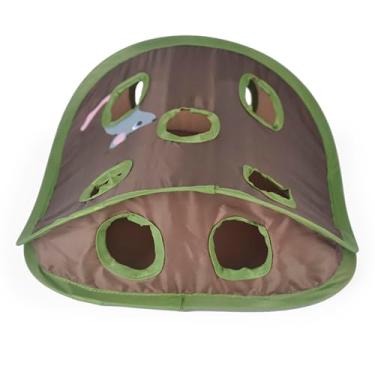 Imagem de Brinquedo de Gato Esconde-E-Se 9 Buracos Interativo Pet Teaser Brincadeira Divertida para Filhote