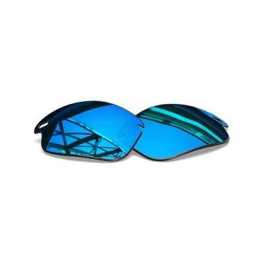Imagem de SmartVLT Lentes de reposição masculinas Ice Blue para óculos de sol Oakley Fast Jacket OO9097