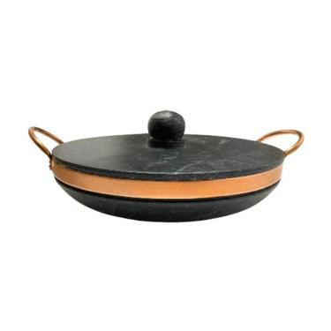 Imagem de Frigideira Paella De Pedra Sabão 28 Cm Com Tampa