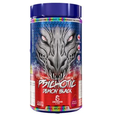 Imagem de Pre Treino Psichotic Demon Black Fruit Punch 400g Demons Lab-Unissex