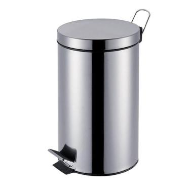 Imagem de Lixeira Ágata 5 Litros - Mor - Metalurgica Mor S.a., Inox