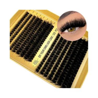 Imagem de Cílios Postiços Em Tufos Fluffy 60D 80D 100D 8-16mm 320 Para Aplicação