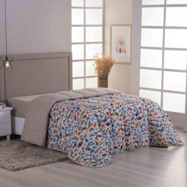 Imagem de Edredom Coberdrom Sonho Bom King em Malha - Avelã - 100% Algodão - Cas