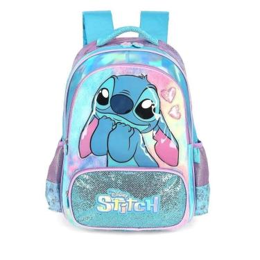 Imagem de MOCHILA STITCH INFANTIL MENINA LUXCEL DE RODINHAS IC42412SC-Feminino