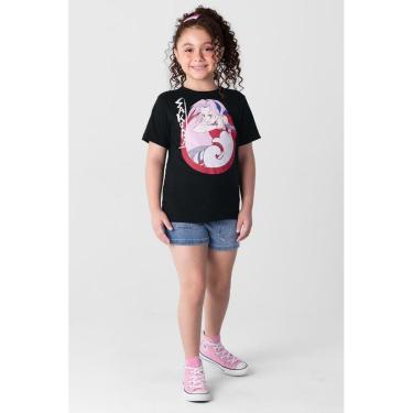 Imagem de Camiseta Naruto infantil unissex Brandili-Feminino
