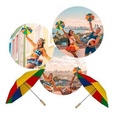 Imagem de Kit Guarda Chuva Frevo Para Decoracao Cultural - GBG STORE