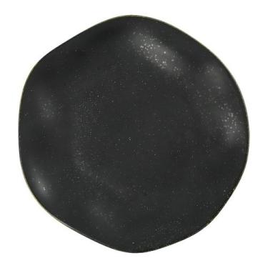 Imagem de Prato Raso De Porcelana 27,5cm Ryo Volcano Preto Fosco Oxford
