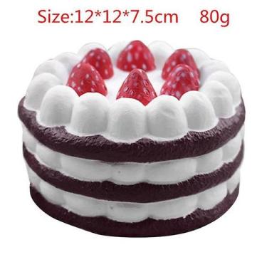 Imagem de Pipoca Kawaii Squishy, bolo de unicórnio, frutas, leite, formato de ca