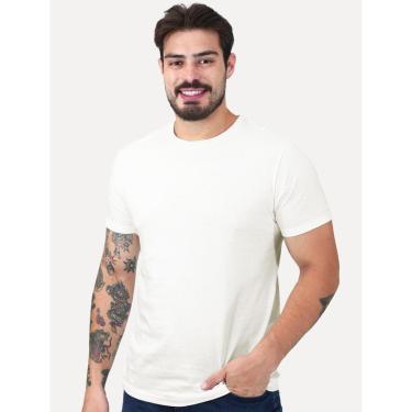 Imagem de Camiseta John John Masculina Slim Fit Simple Off Off White-Masculino
