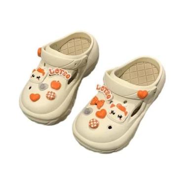 Imagem de Sandálias Plataforma Femininas De 7cm 2024, Crocs De Desenho Animado F