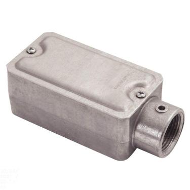 Imagem de Condulete fixo tipo &quot;E&quot; Tramontina 3/4&quot; - com tampa - com rosca - sem pintura Tramontina