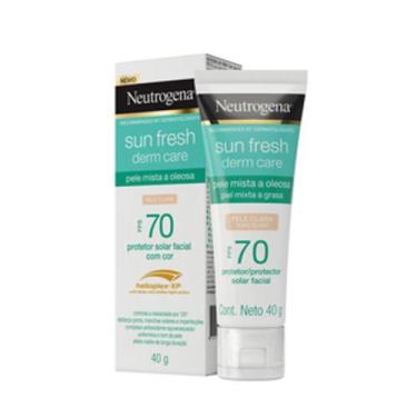 Imagem de Protetor Solar Facial Neutrogena Sun Fresh Derm Care Fps 70 Pele Clara