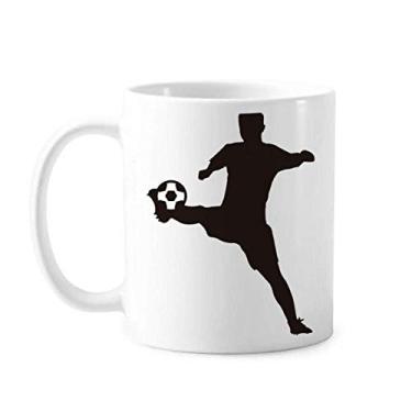 Imagem de Sihouette Caneca esportiva futebol futebol cerâmica cerâmica xícara de porcelana louça