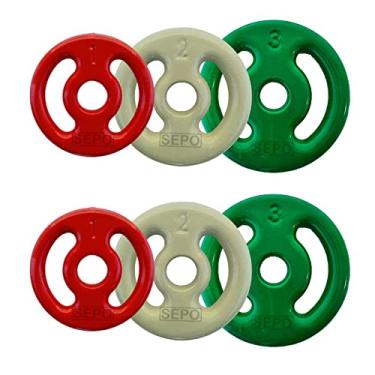 Imagem de Kit de 12Kg em Anilhas Emborrachadas