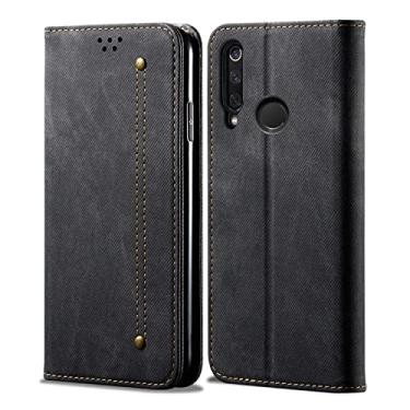 Imagem de YUNCHAO Caixa de telefone Para Huawei Honor 10i / 20i / 20 Lite Jenim Texture Style Casual Flip Horizontal Leather Case com suporte e slots de cartão e carteira capa para celular